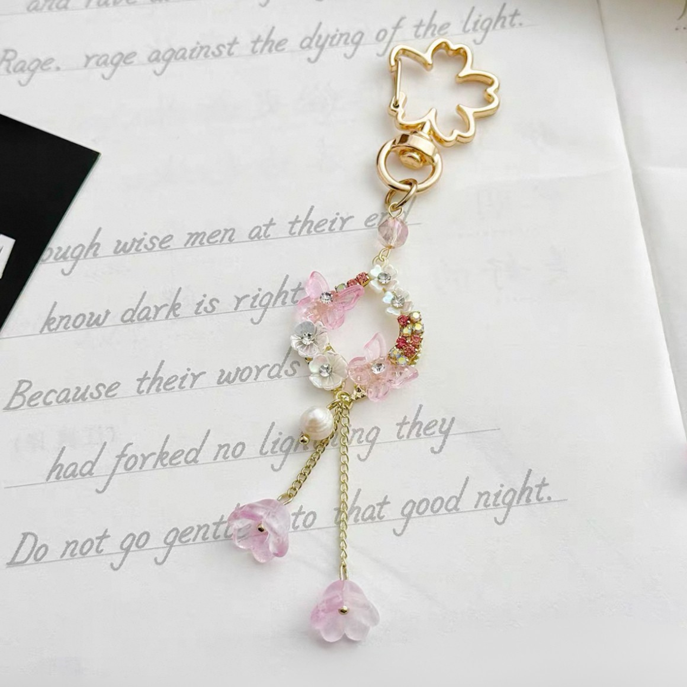 Butterfly Crystal Keychain