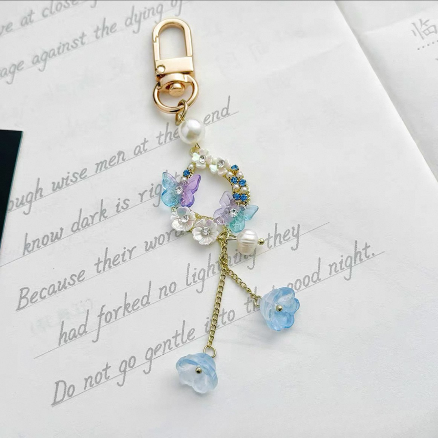 Butterfly Crystal Keychain