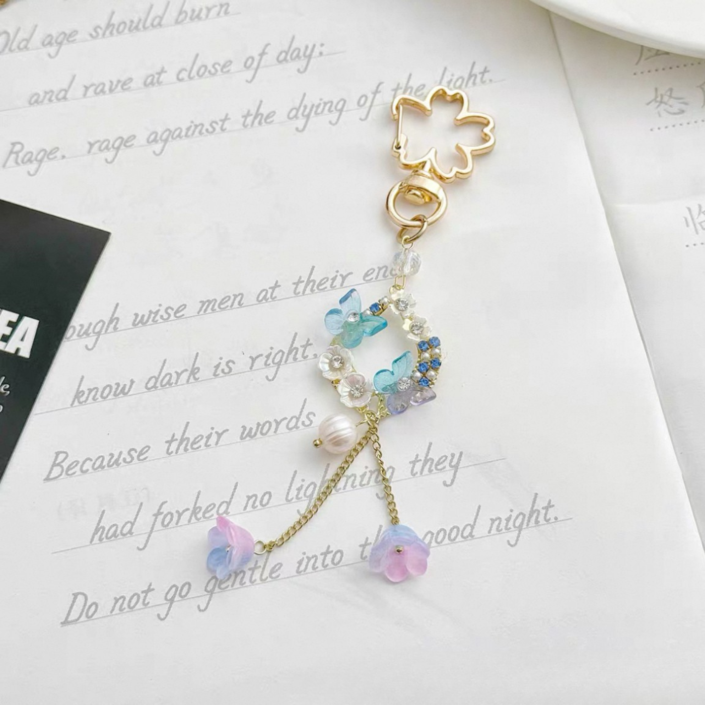 Butterfly Crystal Keychain