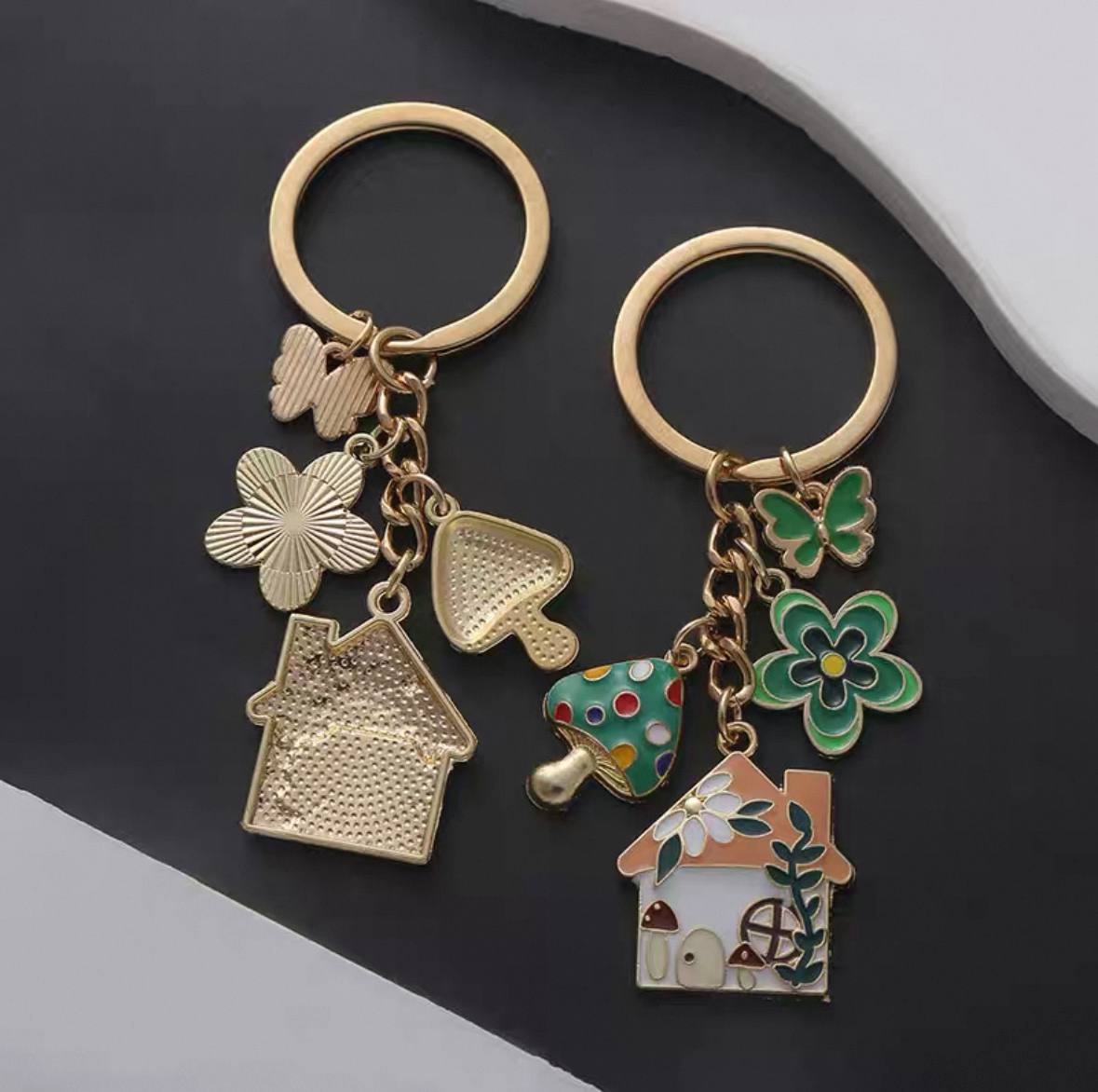 Fairy Cottage Keychain